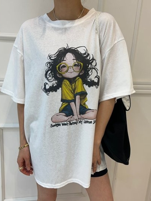 Fuzzy Print Tee