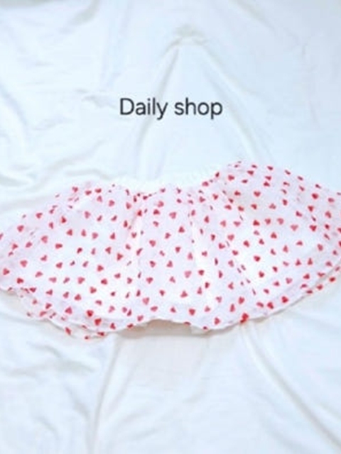Heart Tutu Skirt Pants