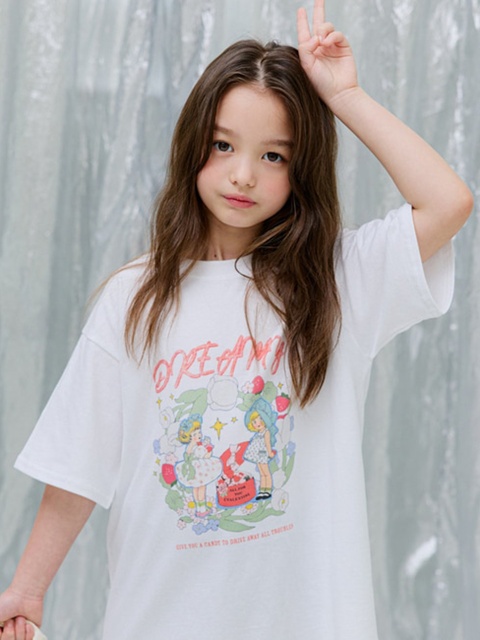Girl Digital Print Tee