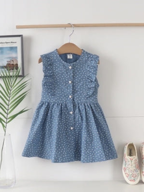 Denim Sleeveless One-piece