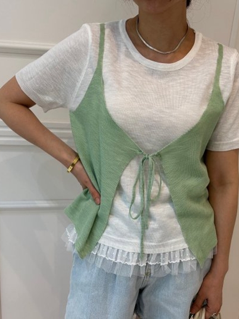 Layered Vest Knit