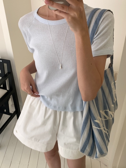 Mini Tencel Raglan Tee Mini Tencel Raglan Tee