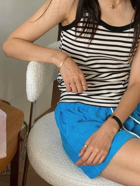 Waffle Sleeveless Tee