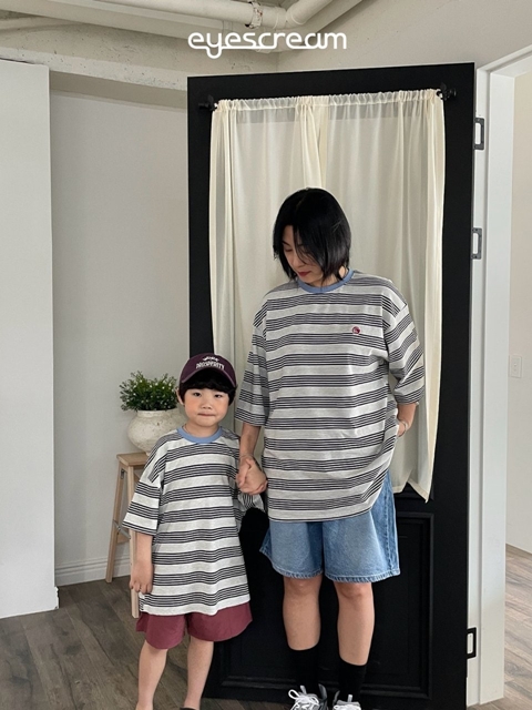 Poi Embroidered Stripe Tee (Adult)