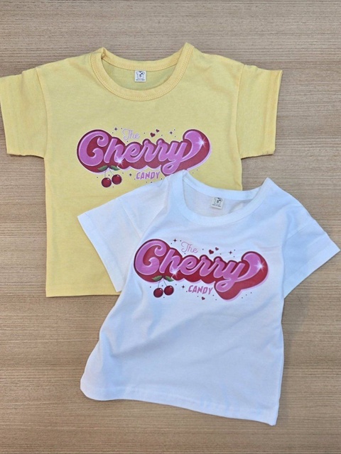 Cherry Lettering Tee