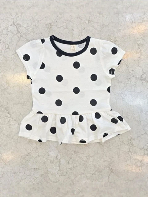 Dot Long Short Sleeve Tee