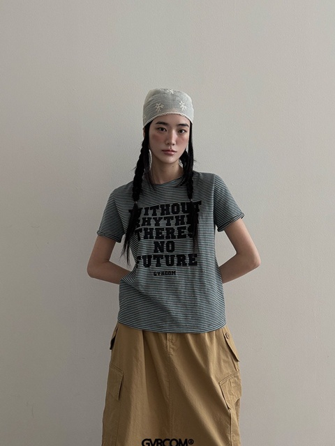With Stripe Short Sleeve Tee