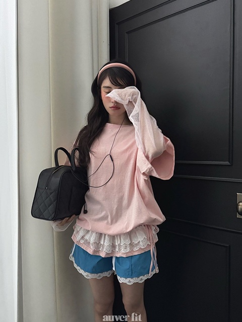 Dot Layered Mesh Tee