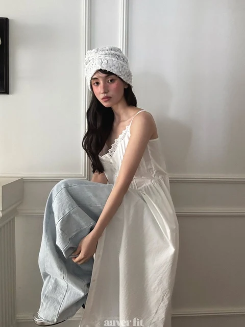 Cotton Punched Long Dress