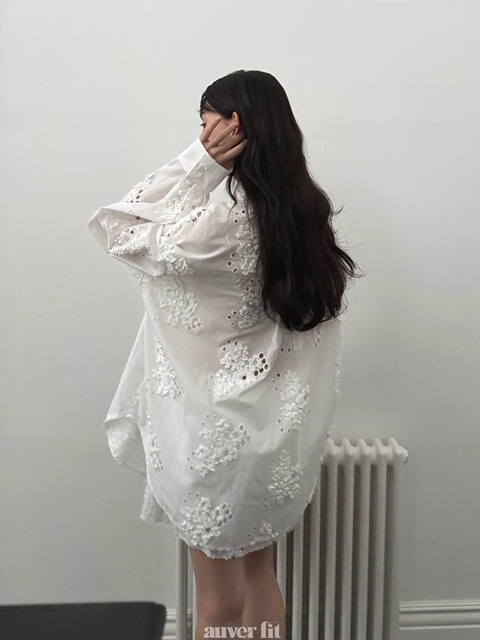Double Embroidered Punched Shirt