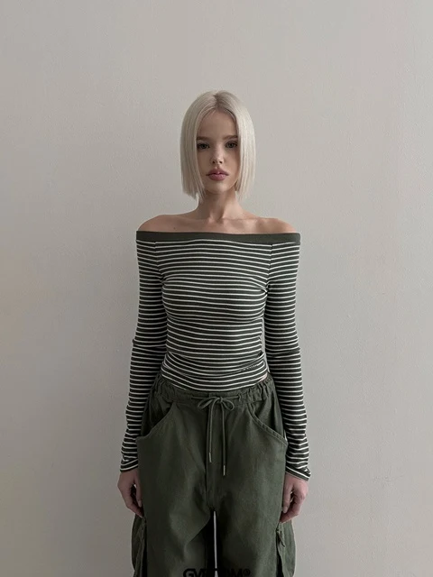 Teeny Off Stripe Tee