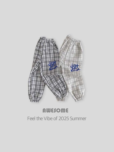 Check Summer Jogger Pants Check Summer Jogger Pants