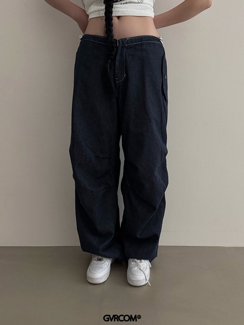 MacHip Denim String Pants