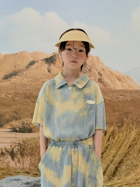 Water Collar Pleated Tee (Kids)