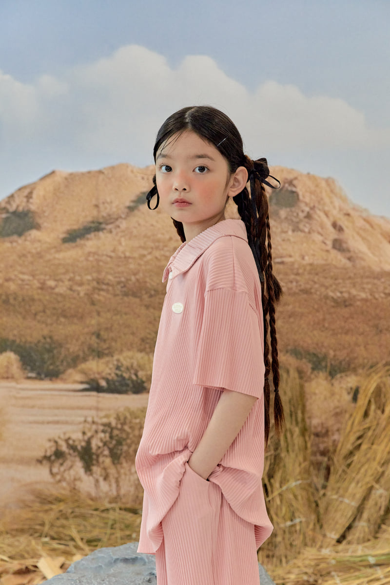 A-Market - Korean Children Fashion - #stylishchildhood - Collar Pleated Tee - 4