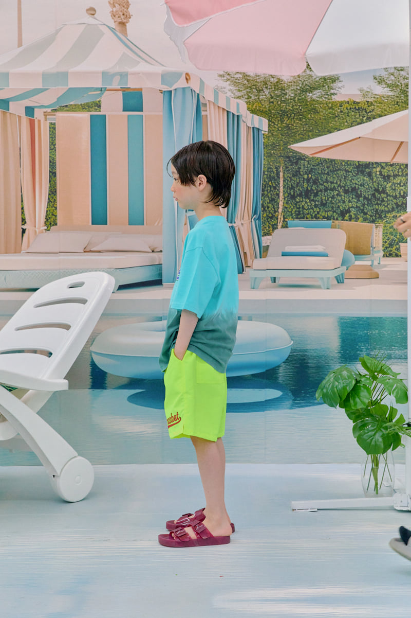 A-Market - Korean Children Fashion - #fashionkids - Green Water Short-Sleeve Tee - 11