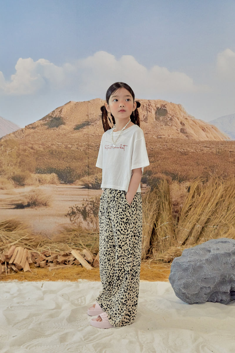 A-Market - Korean Children Fashion - #fashionkids - Leopard Pleated Pants (Kids) - 10