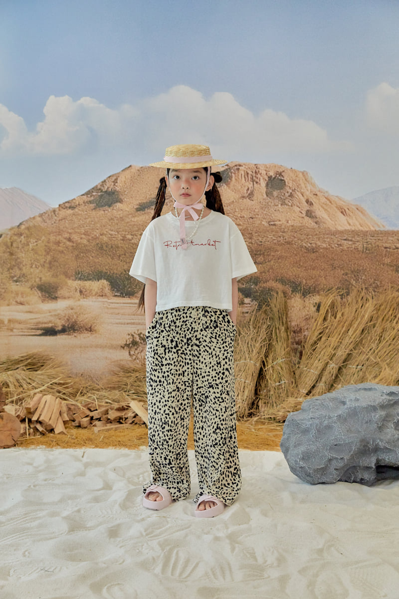A-Market - Korean Children Fashion - #kidsshorts - Leopard Pleated Pants (Kids) - 11