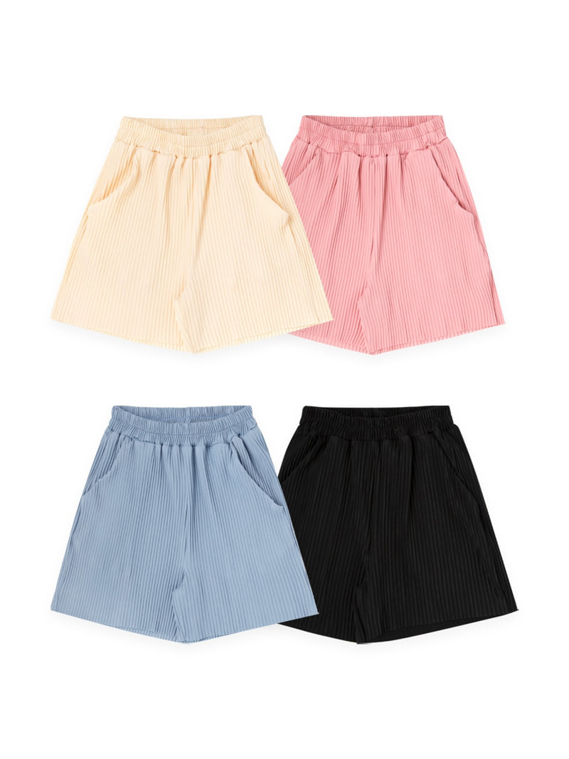 A-Market - Korean Children Fashion - #kidsstore - Pleated Half Pants