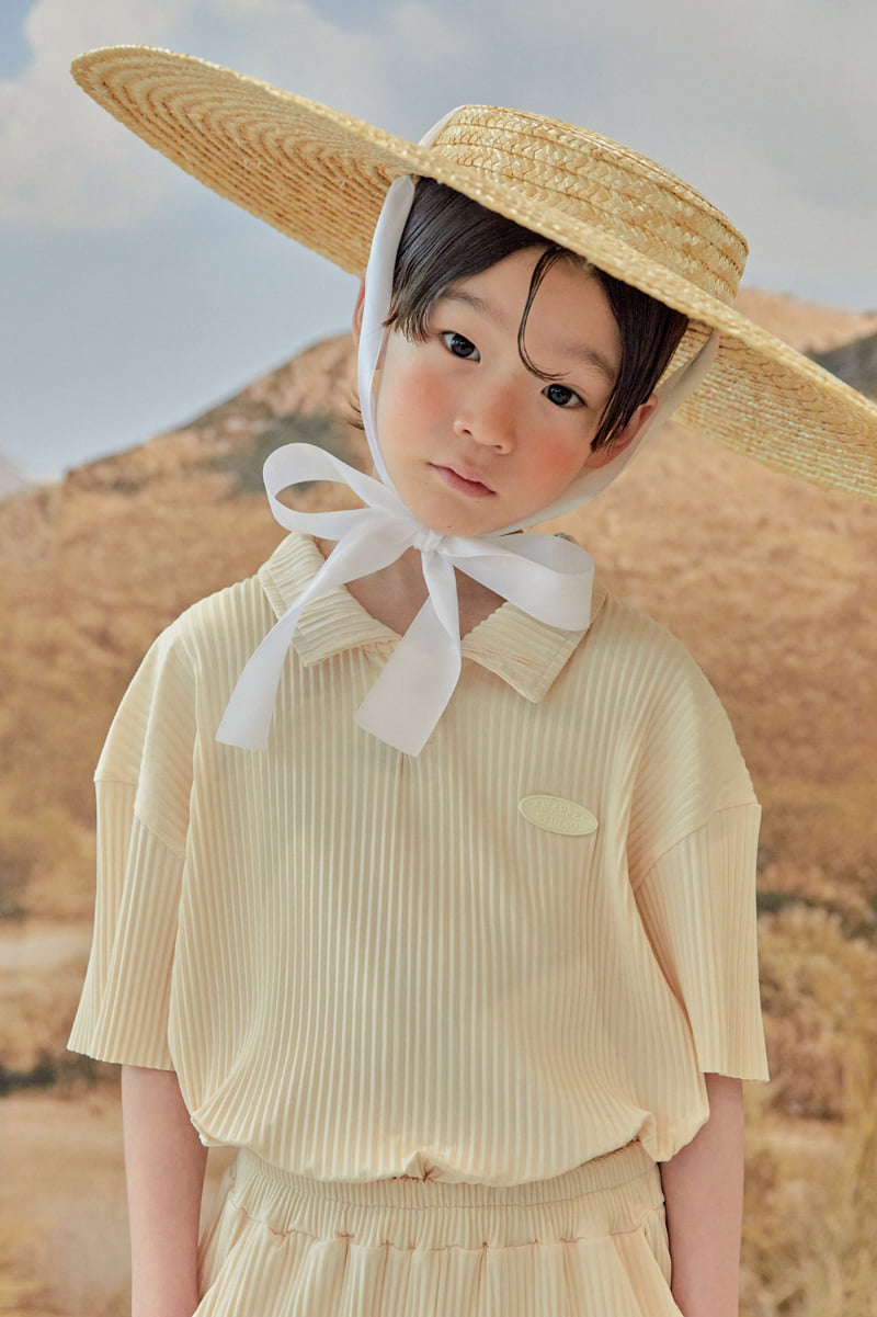 A-Market - Korean Children Fashion - #kidzfashiontrend - Collar Pleated Tee - 11