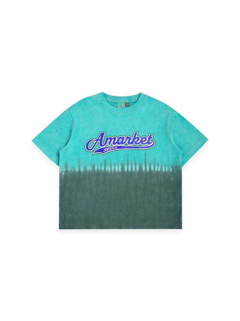 A-Market - Korean Children Fashion - #magicofchildhood - Green Water Short-Sleeve Tee