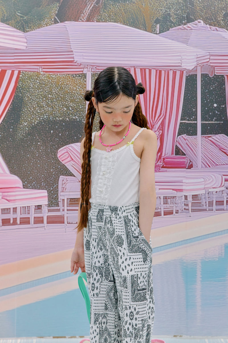 A-Market - Korean Children Fashion - #todddlerfashion - Paisley Pleated Pants (Kids) - 11