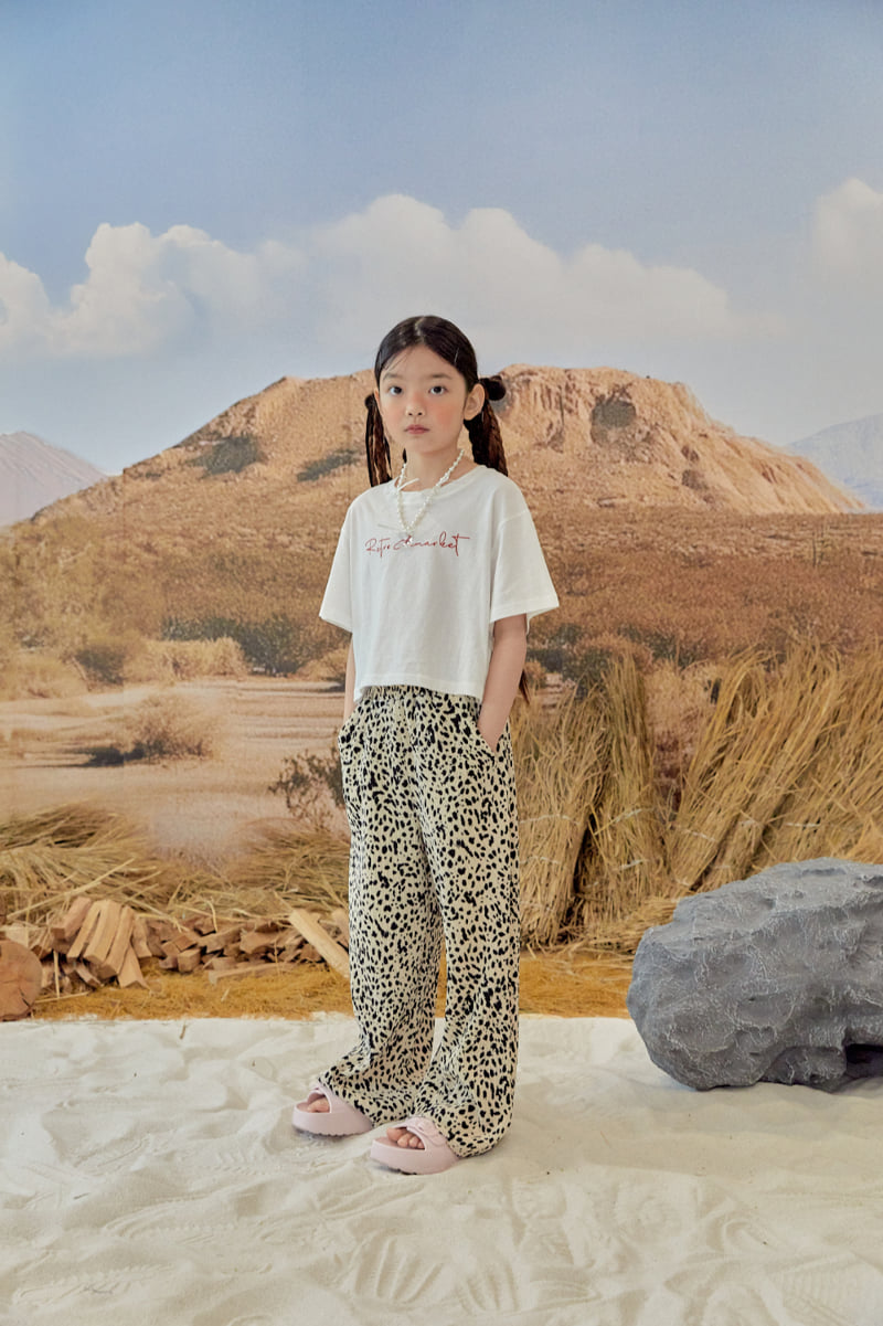 A-Market - Korean Children Fashion - #todddlerfashion - Leopard Pleated Pants (Kids) - 4
