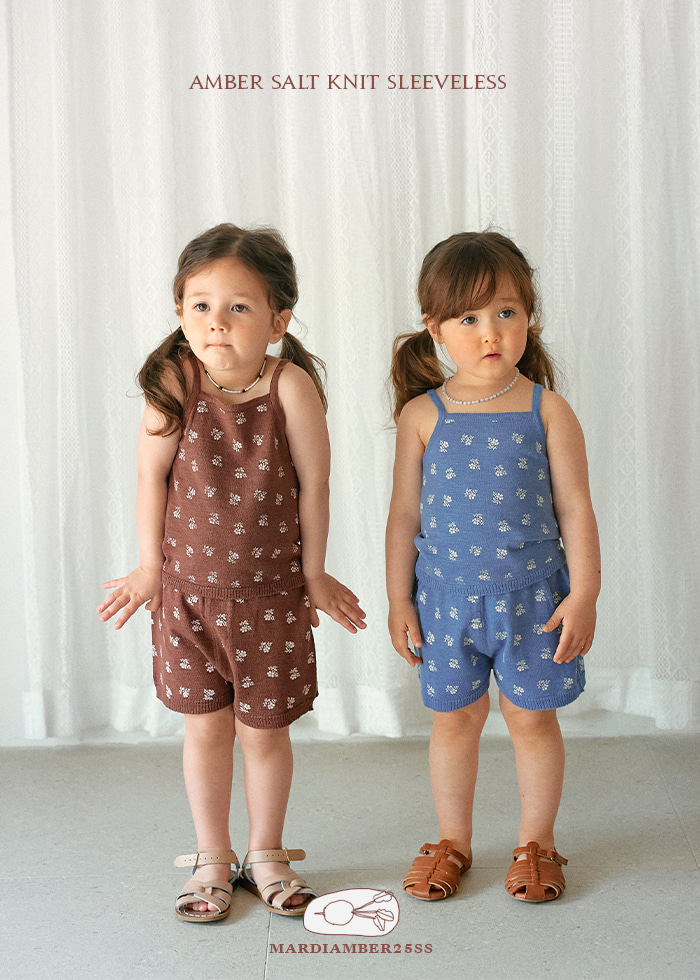 Amber - Korean Children Fashion - #childrensboutique - Salt Knit Sleeveless Tee - 2