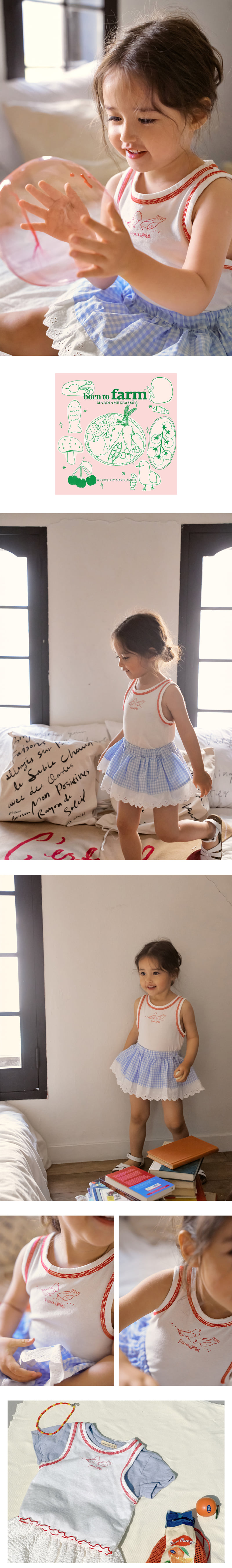 Amber - Korean Children Fashion - #kidsshorts - Peace Color Sleeveless Top - 3