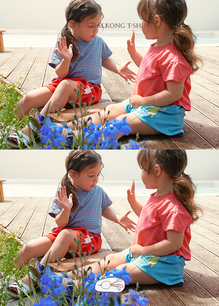 Amber - Korean Children Fashion - #kidsshorts - Dalkong Tee - 2