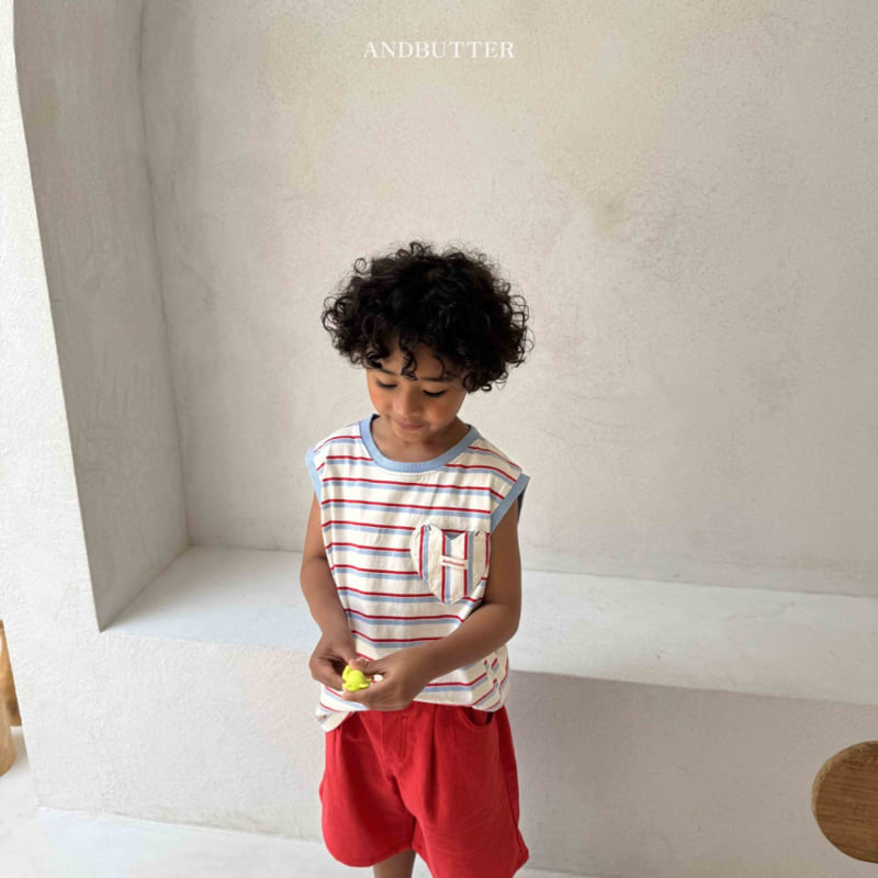 Andbutter - Korean Children Fashion - #childofig - Mood Stripe Sleeveless - 5