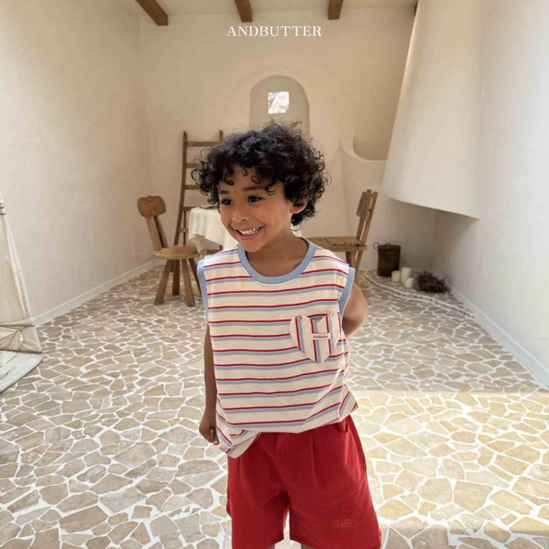 Andbutter - Korean Children Fashion - #childofig - Mood Stripe Sleeveless - 6