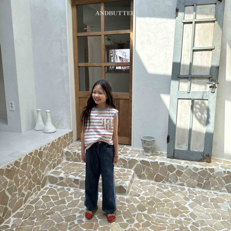 Andbutter - Korean Children Fashion - #discoveringself - Mood Stripe Sleeveless - 9