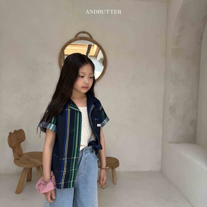 Andbutter - Korean Children Fashion - #kidsshorts - Mini Check Chouchou - 8
