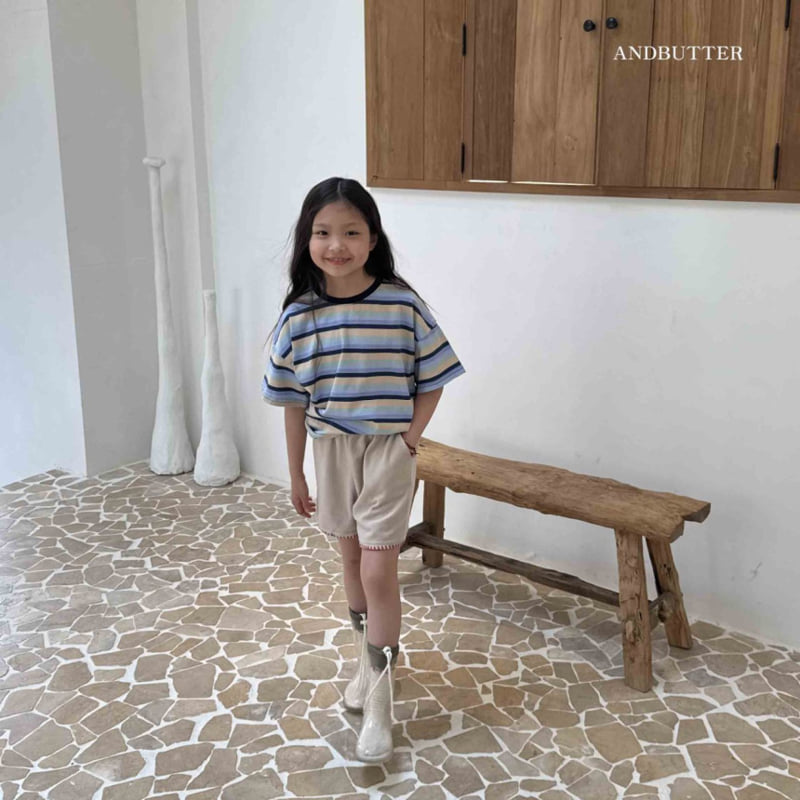 Andbutter - Korean Children Fashion - #kidsshorts - Rainbow Tee - 3