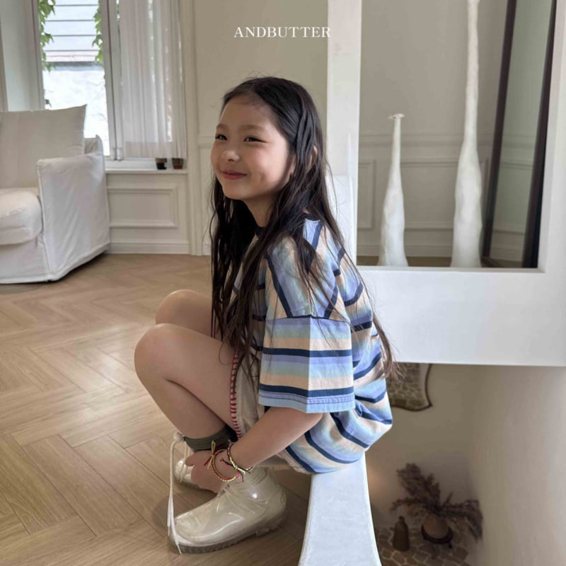 Andbutter - Korean Children Fashion - #kidsshorts - Rainbow Tee - 4