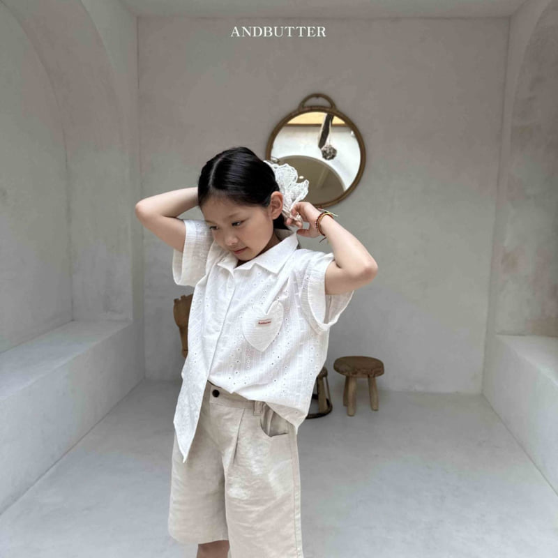Andbutter - Korean Children Fashion - #kidsstore - Love Collar Shirt - 4
