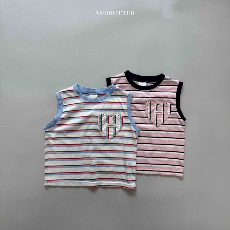 Andbutter - Korean Children Fashion - #littlefashionista - Mood Stripe Sleeveless