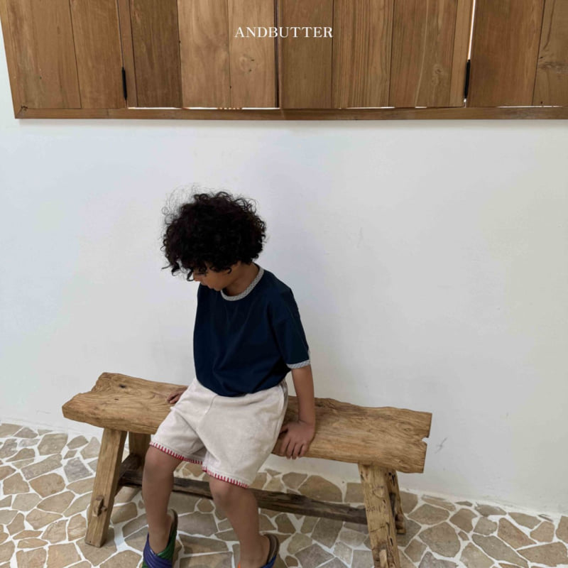 Andbutter - Korean Children Fashion - #magicofchildhood - Dot Contrast Tee - 11