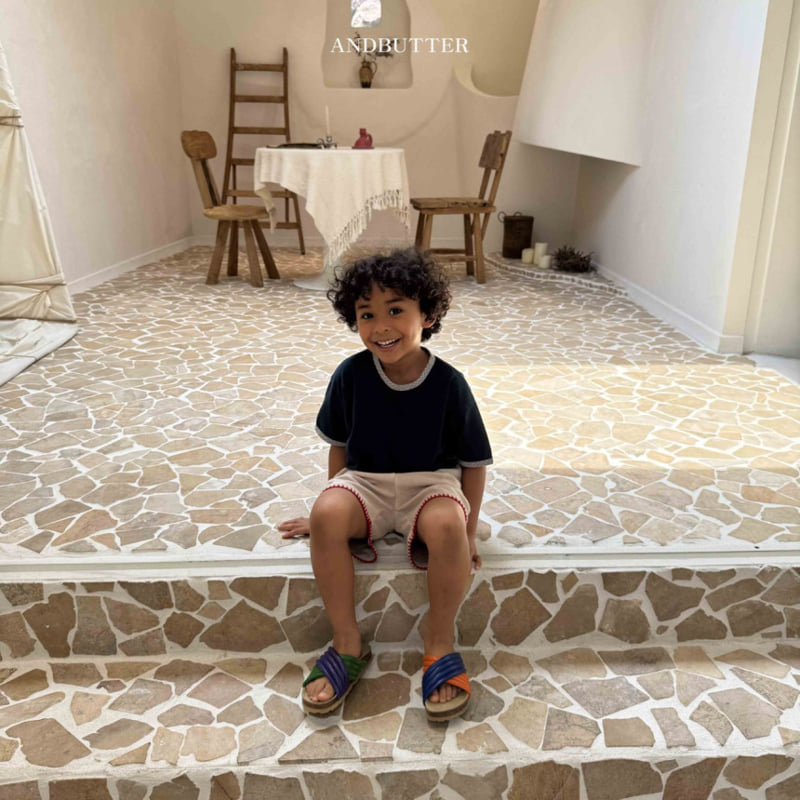 Andbutter - Korean Children Fashion - #minifashionista - Dot Contrast Tee - 12