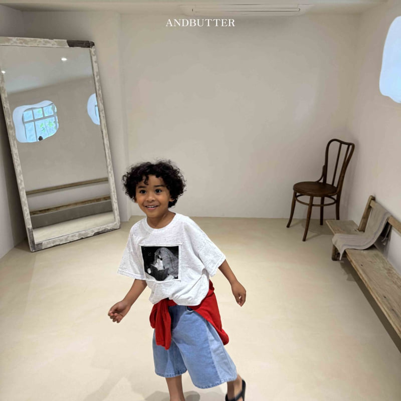 Andbutter - Korean Children Fashion - #minifashionista - Meow Patch Tee - 11