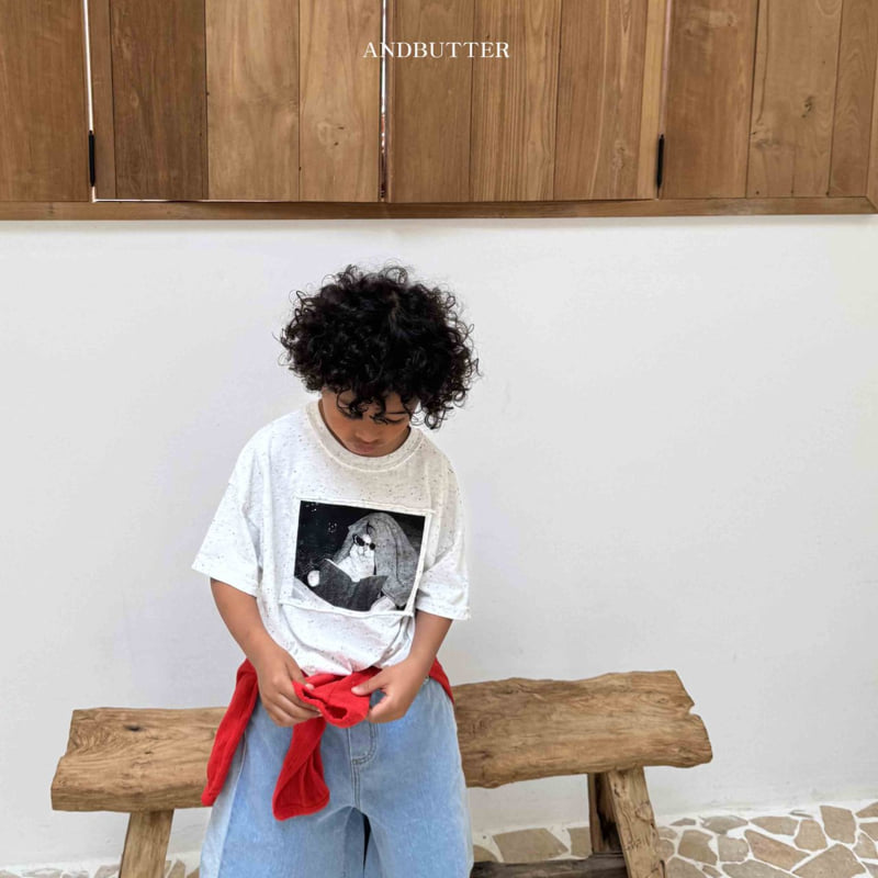 Andbutter - Korean Children Fashion - #prettylittlegirls - Meow Patch Tee - 12