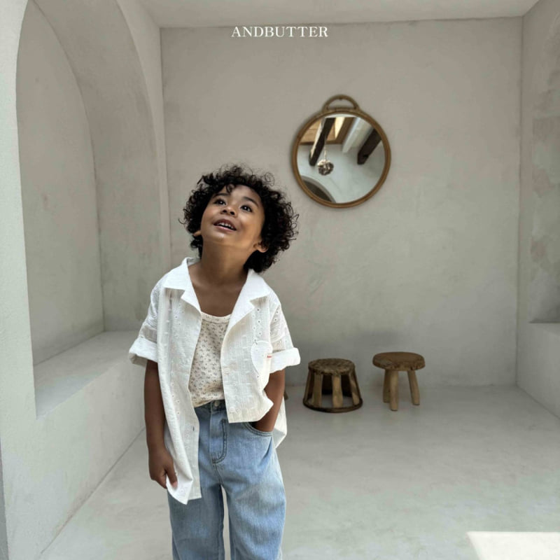 Andbutter - Korean Children Fashion - #prettylittlegirls - Love Collar Shirt - 9