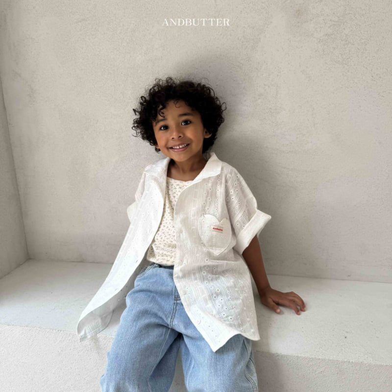 Andbutter - Korean Children Fashion - #todddlerfashion - Love Collar Shirt - 10