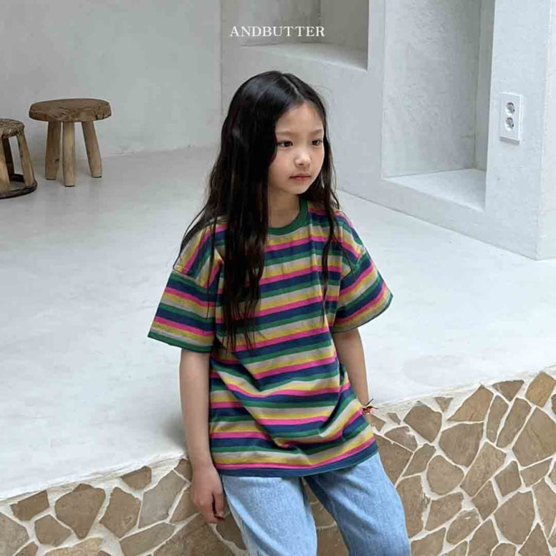 Andbutter - Korean Children Fashion - #toddlerclothing - Rainbow Tee - 12