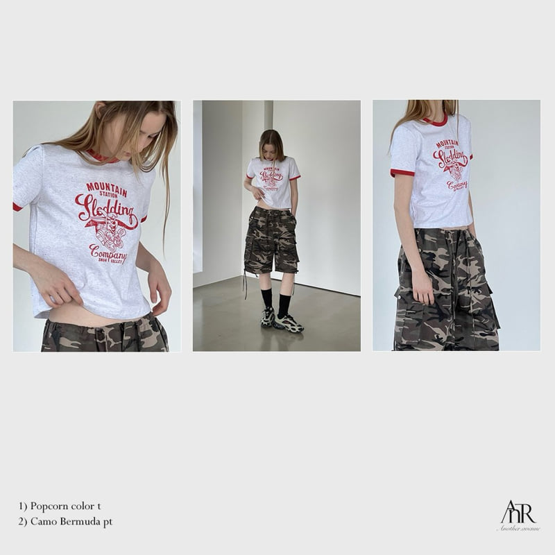 Another Avenue - Korean Women Fashion - #momslook - Popcorn Contrast Tee - 6