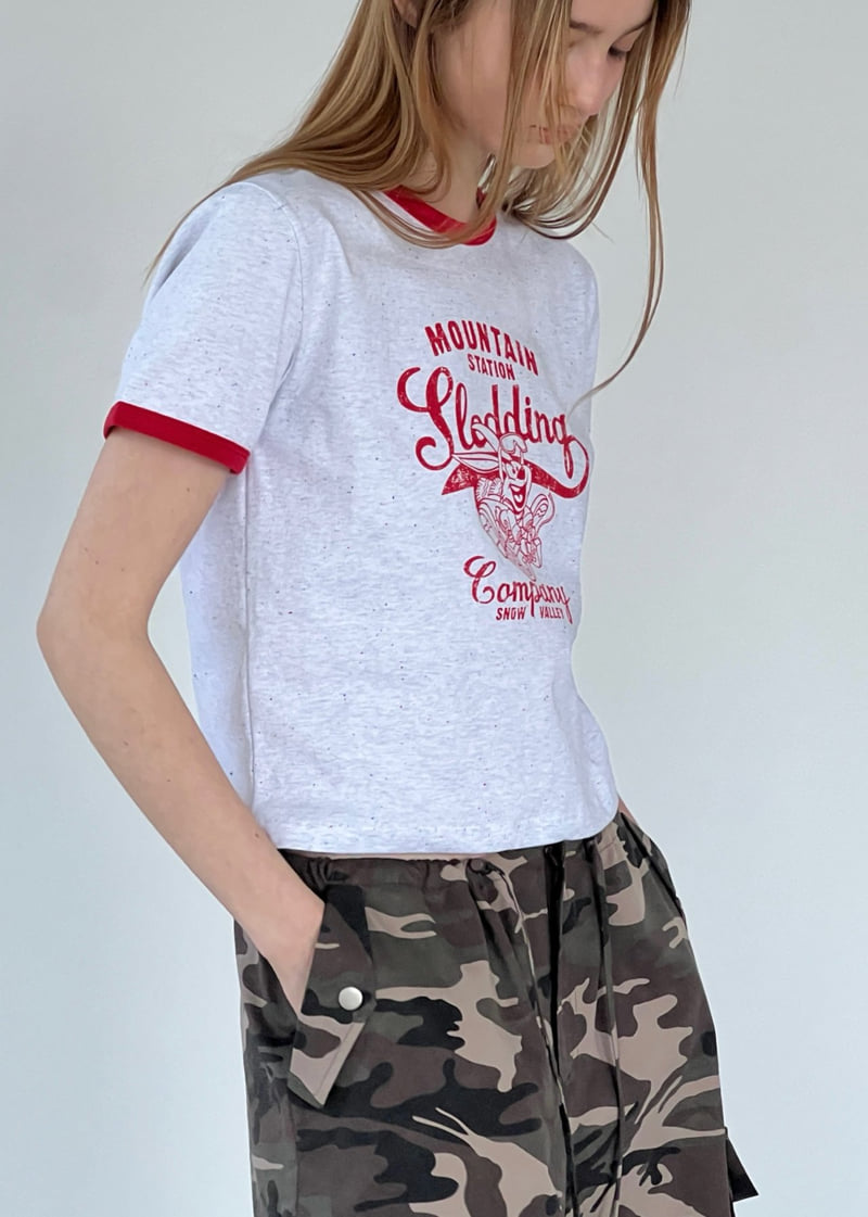 Another Avenue - Korean Women Fashion - #momslook - Popcorn Contrast Tee - 7