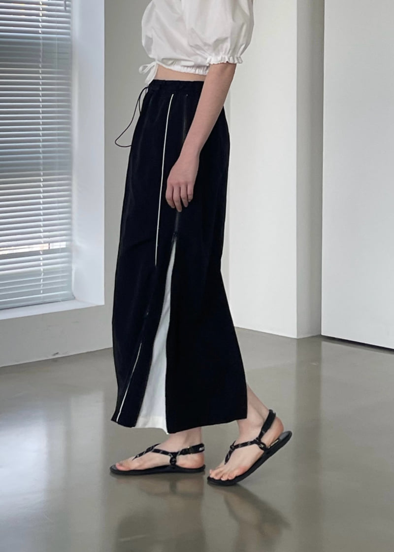 Another Avenue - Korean Women Fashion - #momslook - Long Zipper Skirt - 12