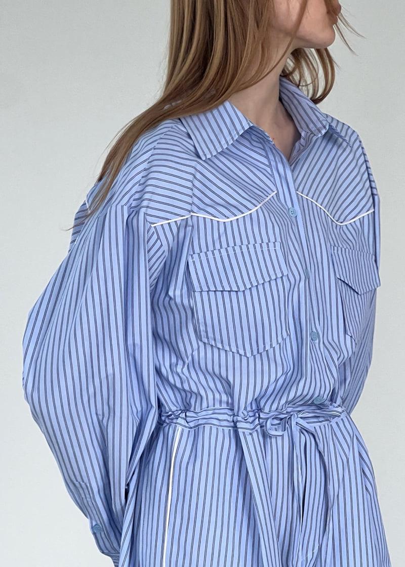Another Avenue - Korean Women Fashion - #momslook - Point Piping Jumpsuit - 12