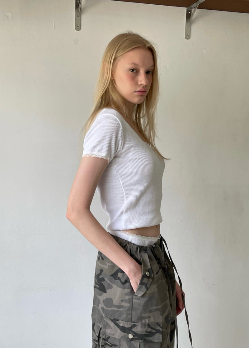 Another Avenue - Korean Women Fashion - #momslook - Croffle Tee - 6